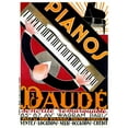 thumbnail image 2 of Daude, Andre 19x24 White Modern Wood Framed Museum Art Print Titled - Pianos Daude, 2 of 4