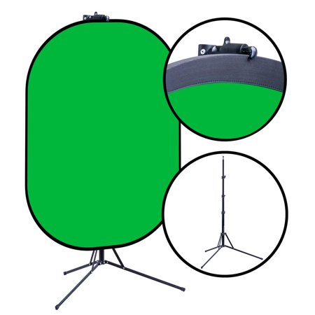 UPC: 0840014174157 | Belle Drape 60×72  Reversible Chroma Blue & Green Background Kit