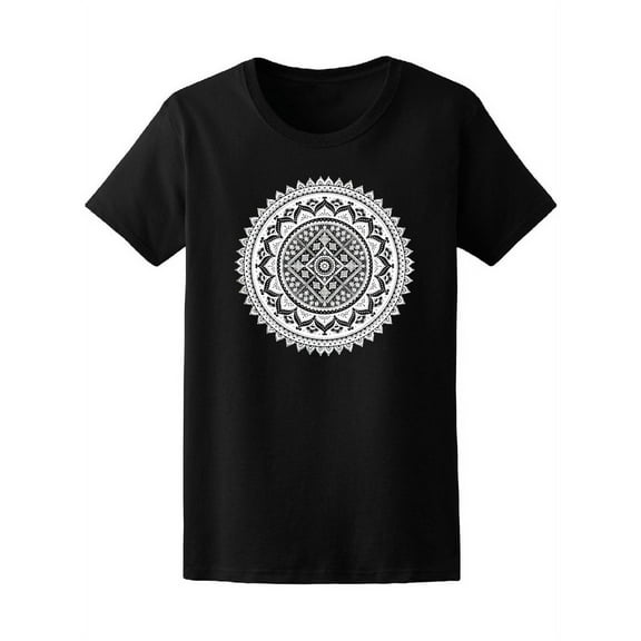 Floral Mandala Paisley Pattern T-Shirt Women -Image by Shutterstock, Female Large