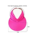 thumbnail image 2 of Spencer Womens Sun Visor Hat Large Wide Brim Open Top Sun Hat Summer UV Protection Beach Cap, 2 of 7