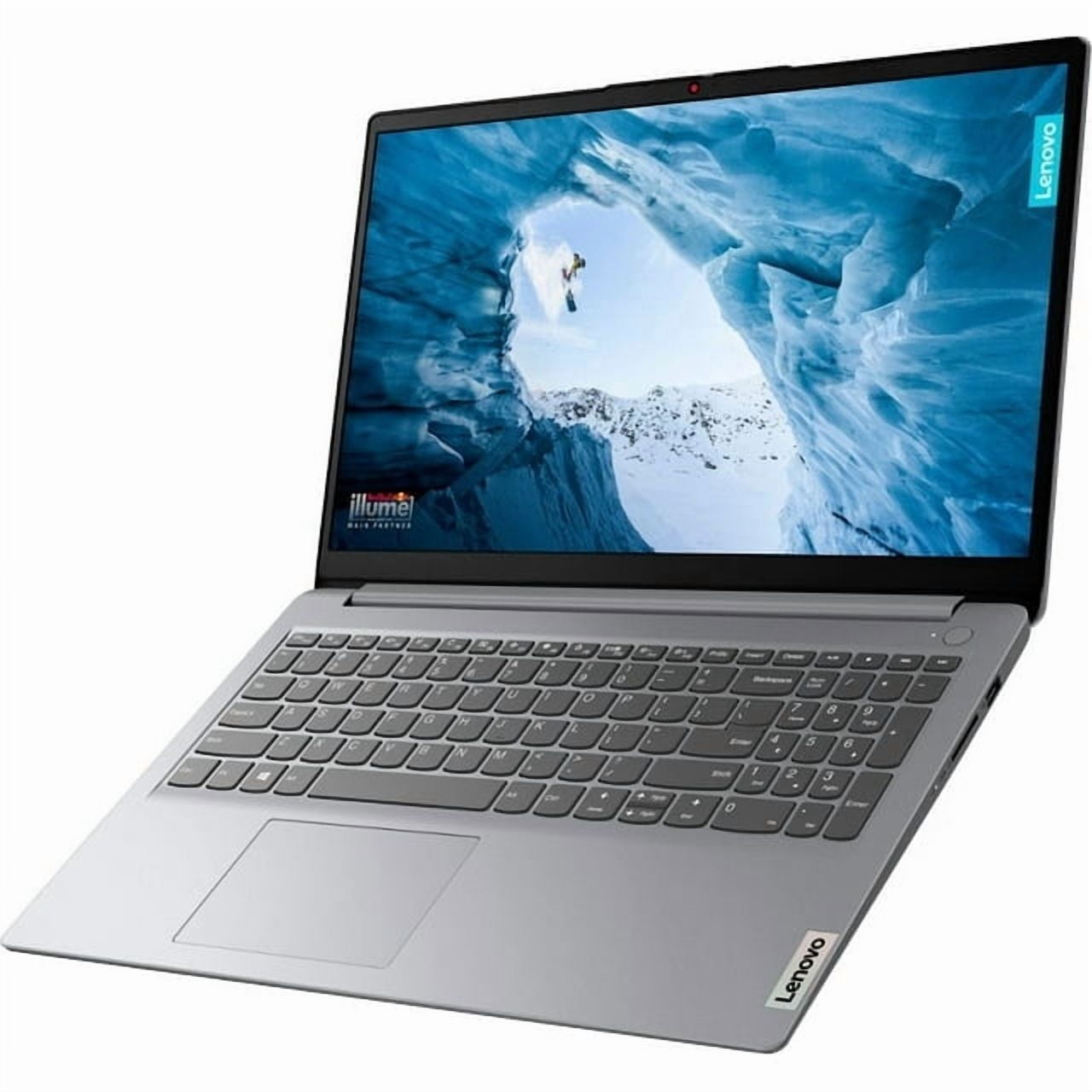 Lenovo IdeaPad 1i 15.6" Touch Laptop, i3-1215U, 8GB RAM, 256GB SSD, Win 11, with VLT 64GB SD Card, Cloud Gray