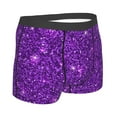 thumbnail image 3 of Kll Purple Glitter Men'S Cotton Boxer Briefs Underwear-Medium, 3 of 9