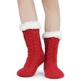 thumbnail image 2 of LZLINGMEI Slipper Socks for Women with Gripper  Winter Non Slip Thick Fuzzy Socks Warm Cozy Christmas Gift, 2 of 6