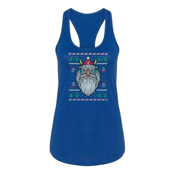 Viking Santa Racerback Tank Women -Smartprints Designs, Female x-Small