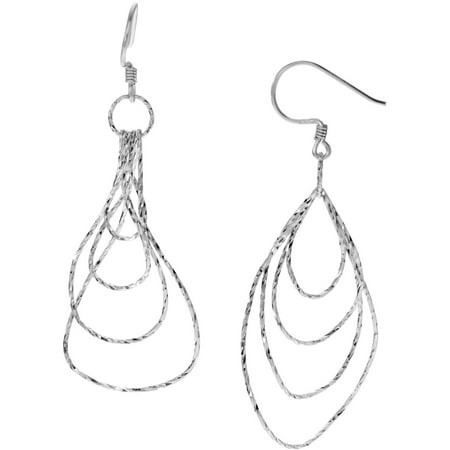 Brinley Co. Women's Sterling Silver Multi-teardrop Dangle Earrings