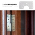 thumbnail image 4 of Shisuyan Metal Hinge Plate Stainless Steel 4Set 3.54x1.97x0.04In, 4 of 9