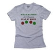 thumbnail image 1 of What Happens At Bocce Stays At Bocce - Funny Ball Women's Cotton Grey T-Shirt, 1 of 2