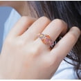 thumbnail image 3 of Women's Elegant Opal Ring European Inspired Design Lightweight Alloy Ring Jewelry Gift For Her Fashion Ring Sizes 5 to 12 Daily Wear Ring, 3 of 3