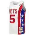 thumbnail image 2 of Men's Mitchell & Ness Jason Kidd White New Jersey Nets Hardwood Classics Swingman Jersey, 2 of 3
