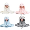 thumbnail image 4 of URMAGIC Coral Fleece Hooded Baby Towels Soft Baby Bath Towels with Hood for Toddler Infant Newborn Large and Absorbent Toddler Towels, 4 of 4