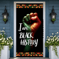 thumbnail image 5 of Colorful Design Black History Banner African Display Fist Symbol Firework Pattern African Backdrop for Black History Month Events Cultural Celebrations School Assemblies, 5 of 9