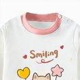 thumbnail image 6 of NOLDARES Girls Pajamas Long Sleeve 2 Piece Nightwear Set with Printed Kids Sleepwear PJs Loungewear(S311-Pink), 6 of 8