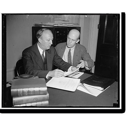 Historic Print, Authors of Administration Minimum Wage and Maximum Hours of Work Bill. Washington, D.C. May 24. Senator Hugo L. Black, (left) democratic senator from Alabama and Chairma...18" x 24"