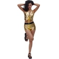 thumbnail image 4 of vigerkar Womens Shiny Stretchy Metallic Mini Shorts Hot Pants for Costume Party (Gold, XXL), 4 of 5