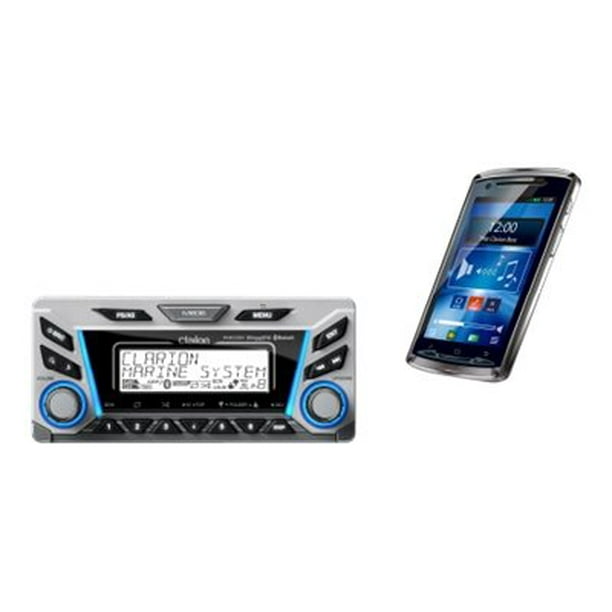 Clarion M606 Marine Digital Media Receiver with BuiltIn Bluetooth