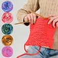 thumbnail image 1 of Ovillo de hilo de algodón leche | Color de tinte teñido a mano | Peso grueso y blando de worsted, 87 yardas 262 PIES | Ganchillo y tejido | Materiales de manualidades multicolores | Mezcla acrílica, 1 of 6