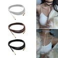 thumbnail image 6 of 2pcs Simple Long Rope Necklace Statement Jewelry Clavicle Chain Long Rope Bow-knot Choker Short Necklace Gift, 6 of 9
