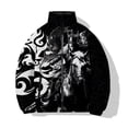 thumbnail image 4 of Abrigos de invierno para hombre Chaquetas cómodas y cálidas para hombre Abrigo de invierno moderno y versátil con estampado de guerrero medieval para hombre, 4 of 5