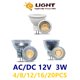 thumbnail image 2 of Minifoco LED de 4 20 piezas, foco MR11 GU4.0 de bajo voltaje AC/DC 12V 3000K 3W/4000K/6000K, superligero, adecuado para cocina y estudio, 2 of 4