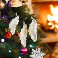 thumbnail image 4 of Adorno navideño, formas variadas, decoraciones colgantes navideñas para ventana de pared de árbol de Navidad (blanco 3 piezas), 4 of 5