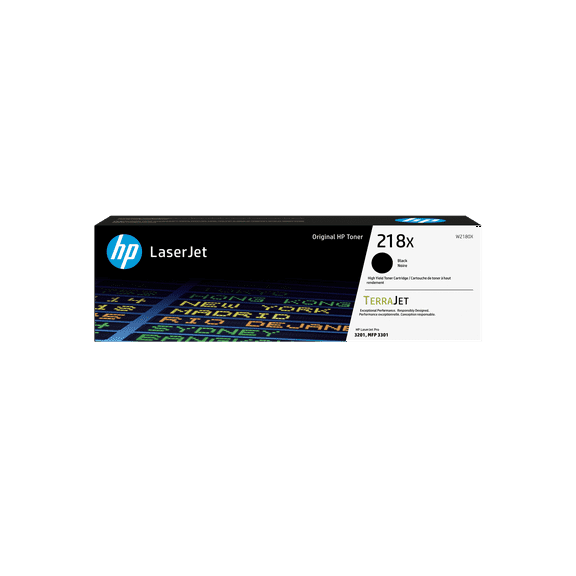 HP 218X High Yield Black Original LaserJet Toner Cartridge, ~3,200 pages black,