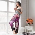 thumbnail image 5 of Pofeuu Purple And Pink Tulip Bouquet Print Women's Fashion Pajama Pants with Pockets Comfy Drawstring Sleep Lounge Bottoms-Small, 5 of 6