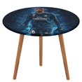 thumbnail image 1 of Vinícius Júnior-theme Fitted Round Tablecloths Elastic Edged Table Covers Waterproof Table Cloth for Kitchen Holiday Party Tables Decor 150cm, 1 of 6