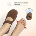 thumbnail image 4 of DREAM PAIRS Women's Mary Jane Flat Shoes Breathable Knit Walking Shoes with Elastic Strap Comfortable Machine Washable Slip-On Flats, 4 of 8