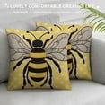 thumbnail image 3 of COMIO  Yellow Bee Pillow Covers , Bee Summer Honeycomb Farmhouse Decorations Throw Pillow Covers Beehive Honeybee Seasonal Outdoors Decorative Cushion Case for Couch Sofa Home, 3 of 5