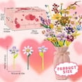 thumbnail image 4 of 24 Days Christmas Advent Calendar Flower Bouquet Building Blocks 24 Kinds of Flowers ABS Material for Adults Teens Kids, 4 of 5