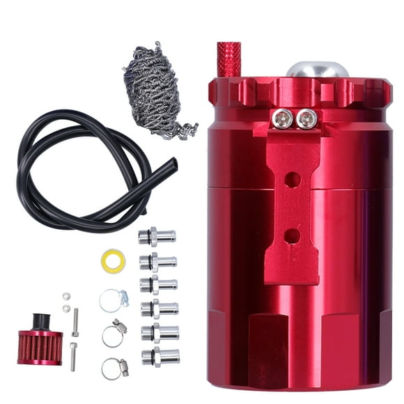 MAYUJIAA 350ml Oil Catch Can Kit Keep Engine Clean Universal for Most Cars and Small Parts of MotorcyclesRed QM321-43604