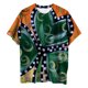 thumbnail image 5 of Blusa informal de manga corta con cuello redondo y manga corta para mujer con estampado del día de San Patricio Pompotops  hkajfhjk460237, 5 of 6