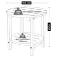 Round Adirondack Side Table Double End Outdoor Tables For Patio ...