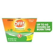 OFF! Scented Citronella Candle, 18 oz, 1 Count, Backyard Outdoor Candle, Burn Time up to 40 Hours, Provides Ambiance and a Gentle Glow for Outdoor Occasions