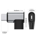 thumbnail image 3 of NARABB Magnetic USB C Adapter Right Angle Connector Support PD 100W Quick Charge USB C Mobile Laptops Tablets, 3 of 6