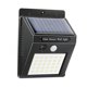 thumbnail image 1 of Lámpara de pared solar luminosa de tres lados 30+5+5 LED, luz de jardín impermeable para exteriores, luz de emergencia, luz de pasillo, 1 of 4