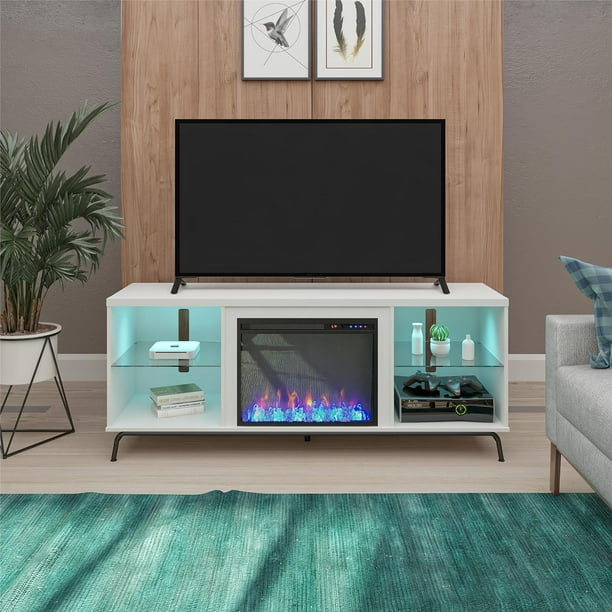 Ameriwood Home Blossom Fireplace TV Stand for TVs up to 70 ...