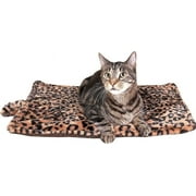 Meow Town ThermaPet Cat Warming Mat and Bed, Leopard Brown