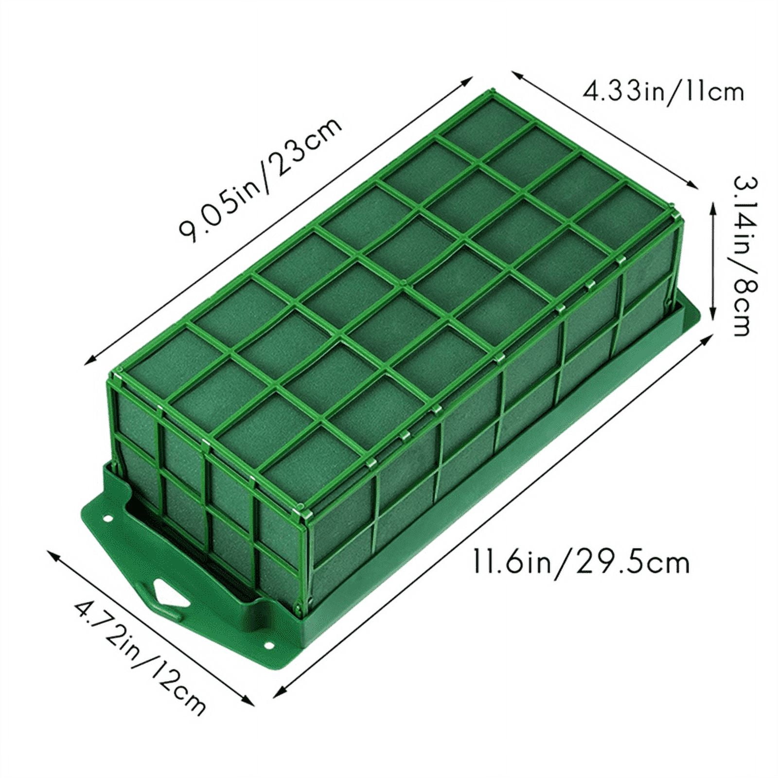 4 Pcs Floral Foam Cage Flower Holder with Floral Foam for Flowers Cage Bowl for Table Centerpiece Floral Arrangement,4 x Floral Foam Cage,green