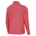 thumbnail image 3 of Men's Antigua  Heather Red USA Swimming Subtle Quarter-Zip Pullover Top, 3 of 3