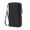 Black, variant on Unisex RFID Anti Skimming Solid Color PU Wallet, Korean Style Double Layer Short Purse, Double Zipper Large Capacity Design For Men Business Use And Women Daily Handheld Storage