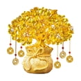 thumbnail image 3 of Árbol del dinero de citrino, decoración, centro de mesa coleccionable de la suerte, obra de arte, bonsái 19 cm x 10 cm x 22 cm, 3 of 9