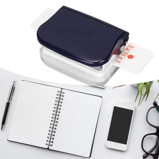 Perforadora de 6 Orificios, Mácinas de Encuadernación Manual Mácina de Encuadernación de Libros con cincha Multiusos de 6 Orificios Perforadora Con Espacio Entre Orificios de