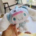 thumbnail image 3 of Sanrio-Llavero Cinnamoroll de peluquería cruzada, Kuromi Melody Pc, perro pudín, Hello Kitty, pez, monstruo, lindo juguete de peluche colgante, muñeca, 3 of 5