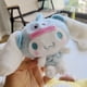thumbnail image 3 of Sanrio-Llavero Cinnamoroll de peluquería cruzada, Kuromi Melody Pc, perro pudín, Hello Kitty, pez, monstruo, lindo juguete de peluche colgante, muñeca, 3 of 5