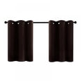 thumbnail image 1 of Solid Sunscreen Curtain 1 Panel Blackout Curtain Short Type Room Curtain Rod Pocket Style Curtain Kitchen Living Room Decor, 1 of 8