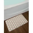thumbnail image 2 of Boho Bath Mat, Exotic Illustration of Flamingo and Big Leaves Summer Hawaiian Tropic Pattern, Plush Bathroom Decor Mat with Non Slip Backing, 29.5" X 17.5", Coral Multicolor, by Ambesonne, 2 of 2