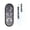 J, variant on Stick-On Mini Waterproof Car Clock for Motorcycle and Auto with Built-In Button Battery and About 1-Year Battery Life