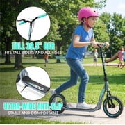 Large Kick Scooter for Adults & Teens – 12 Spoked Air Tires, 300lbs, Tall Bars, Wide Deck, Kickstand – Madd Gear Metro Urban Glide 300