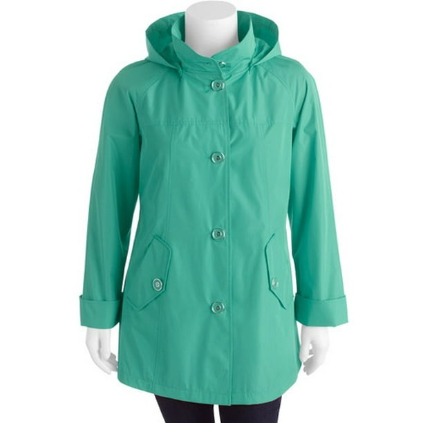 White Stag Women's PlusSize Hooded Anorak Jacket